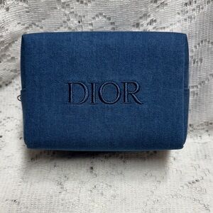 Dior Blue Cosmetic Bag